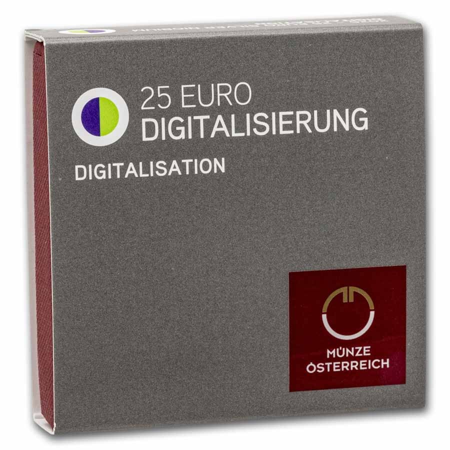 2025 Austria Silver/Niobium Digitalization €25 BU