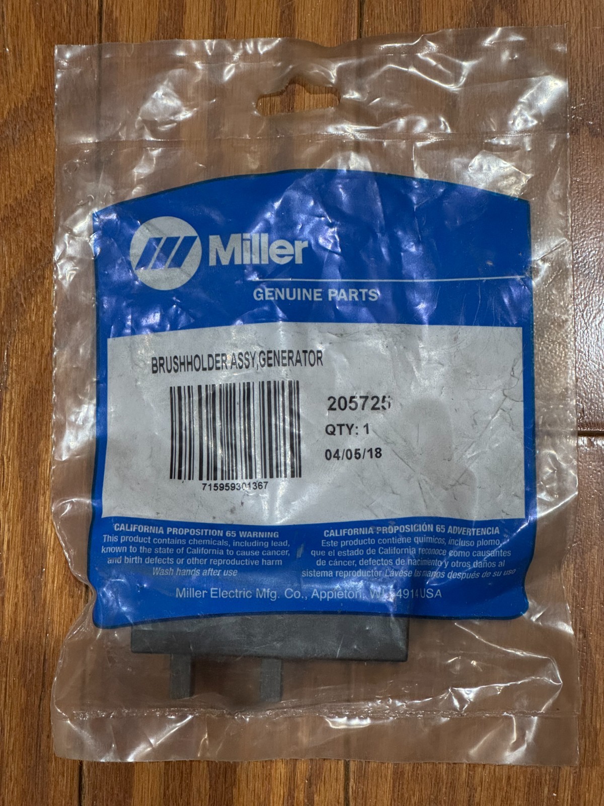 NEW Miller 205725 Brush Holder Assembly Generator ** Not Aftermarket**