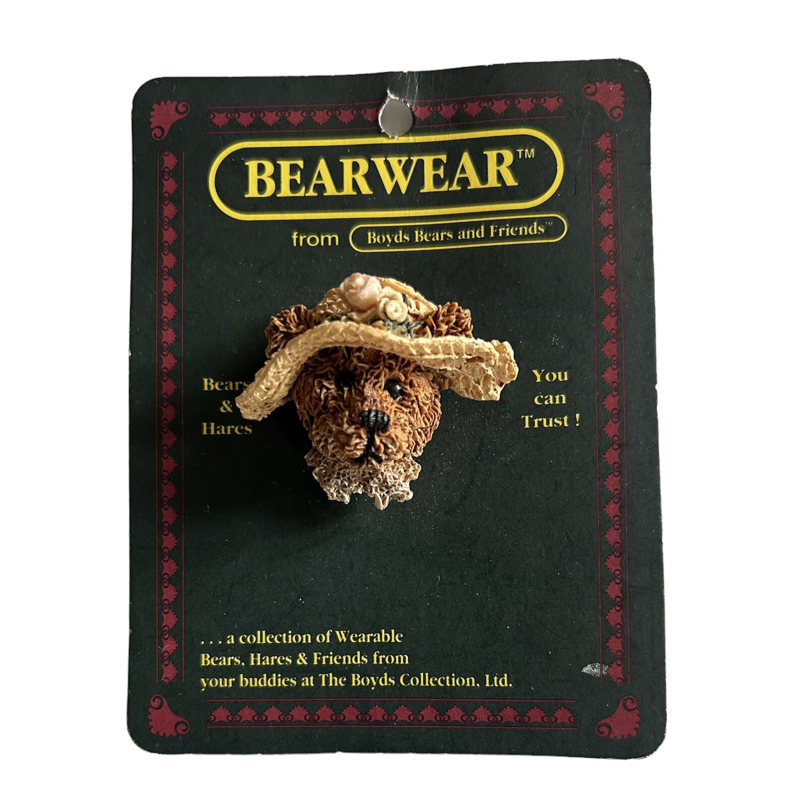 Boyds Bears Bearwear Pin #2614 Mistress Bailey VTG 1994