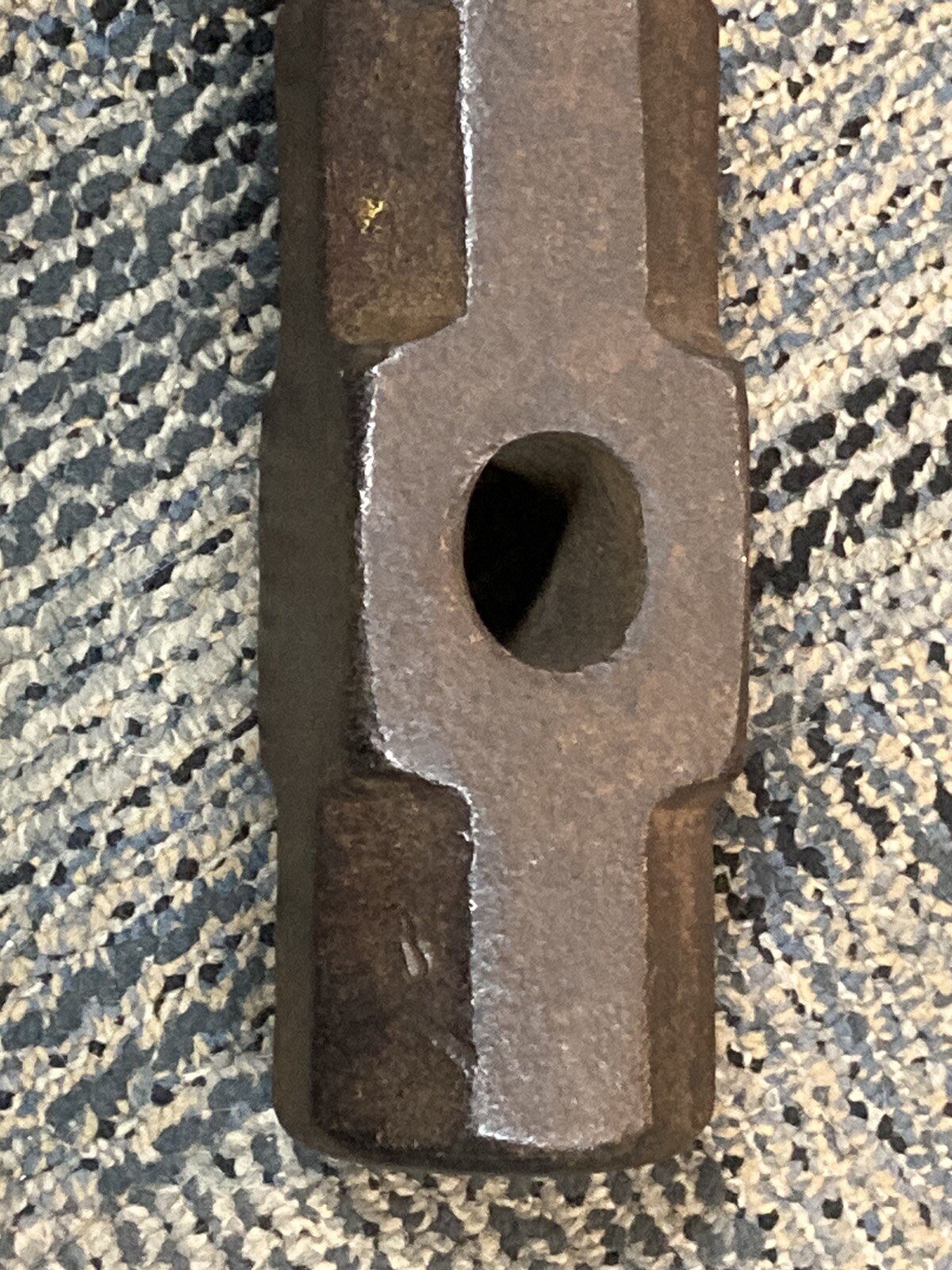 WARREN 8 LB Sledge Hammer Head Vintage Wood Splitting blacksmith anvil tool NICE