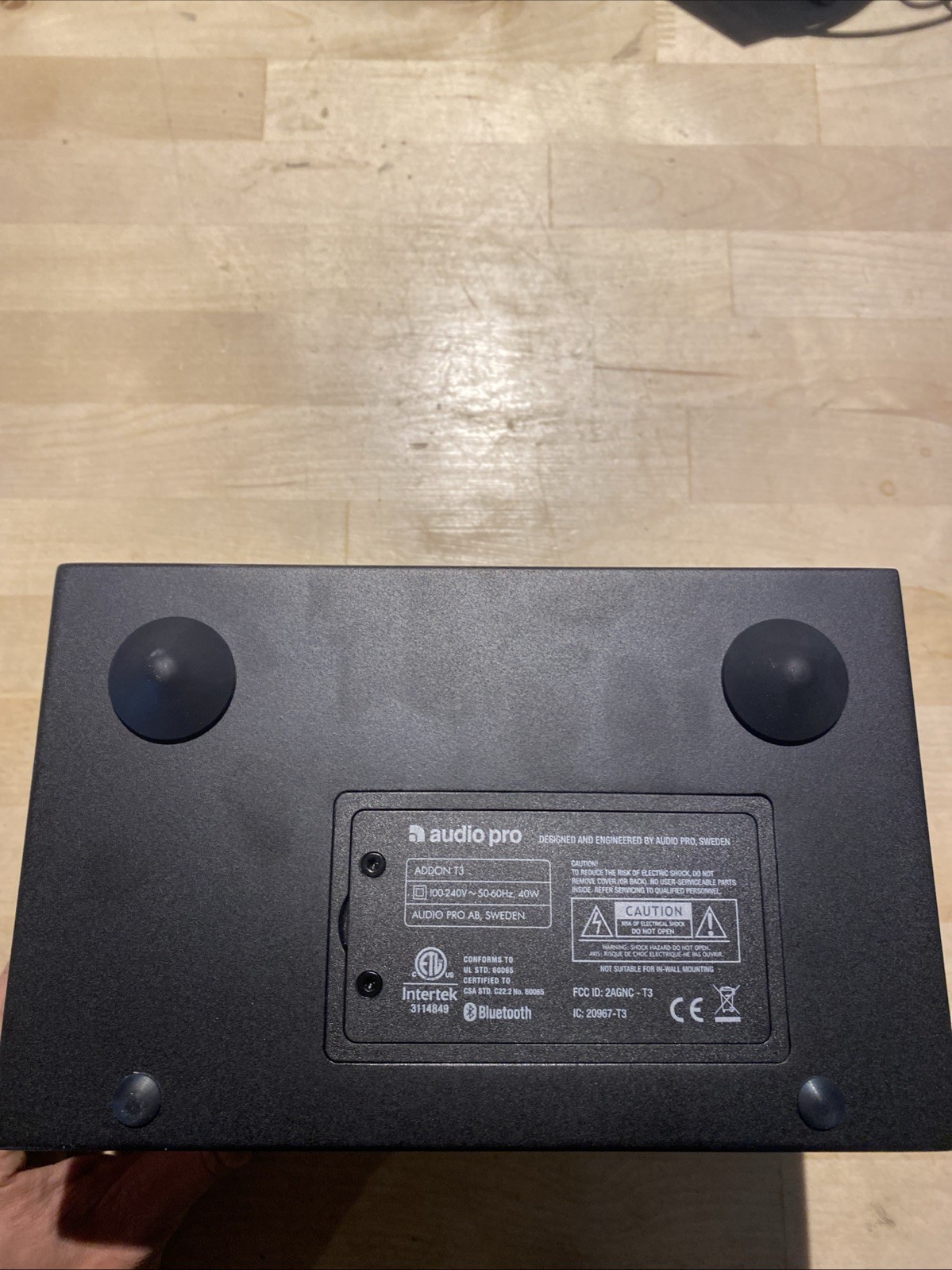 audio pro - Addon T3+ Black Wireless Bluetooth Battery Powered Speaker