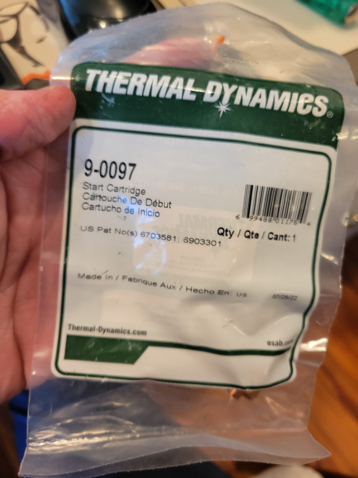 Thermal Dynamics Cutmaster 42 Start Cartridge 9-0097