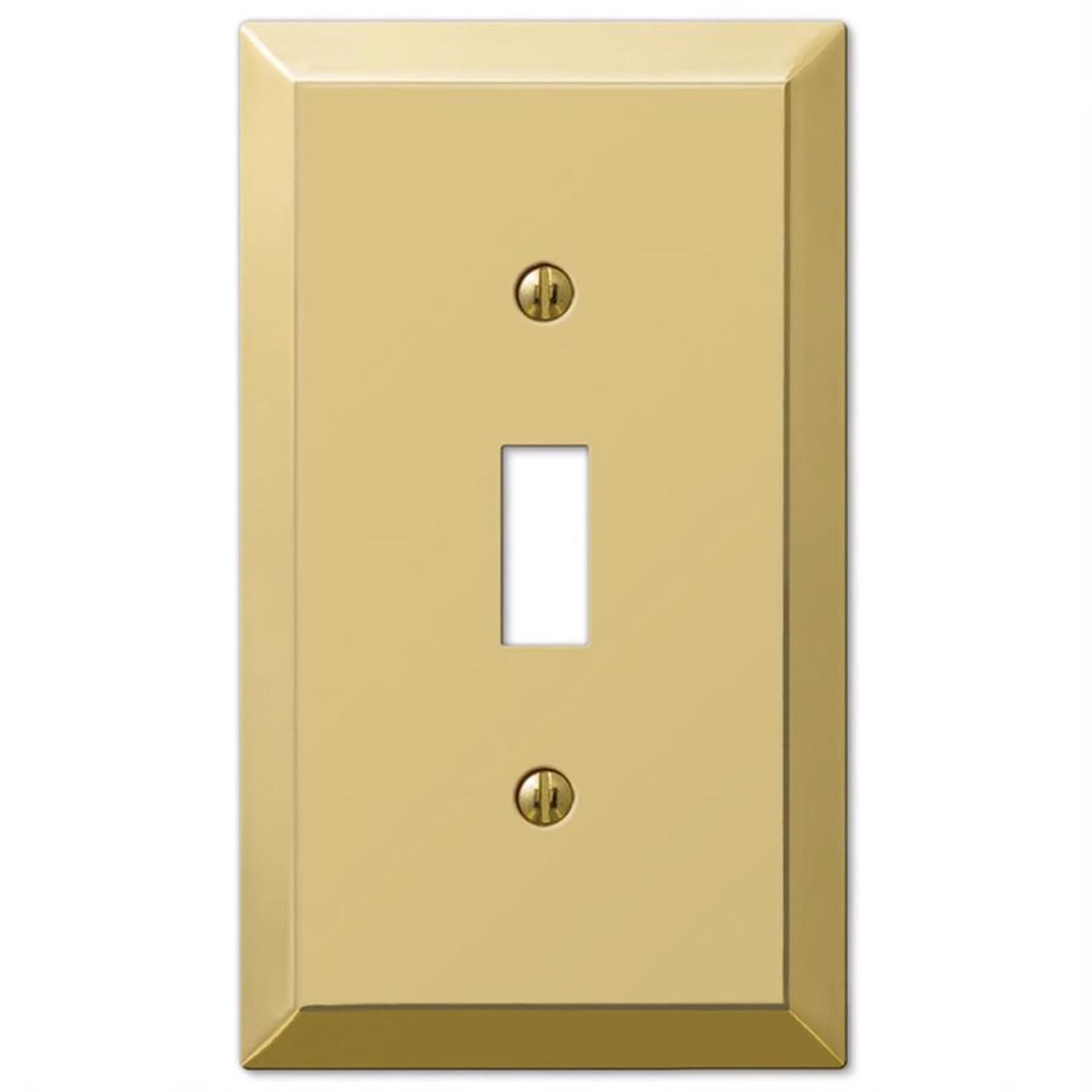 Amerelle 163TBR Aged Bronze Stamped Steel Toggle Wallplate 4.94 H x 2.88 W in.