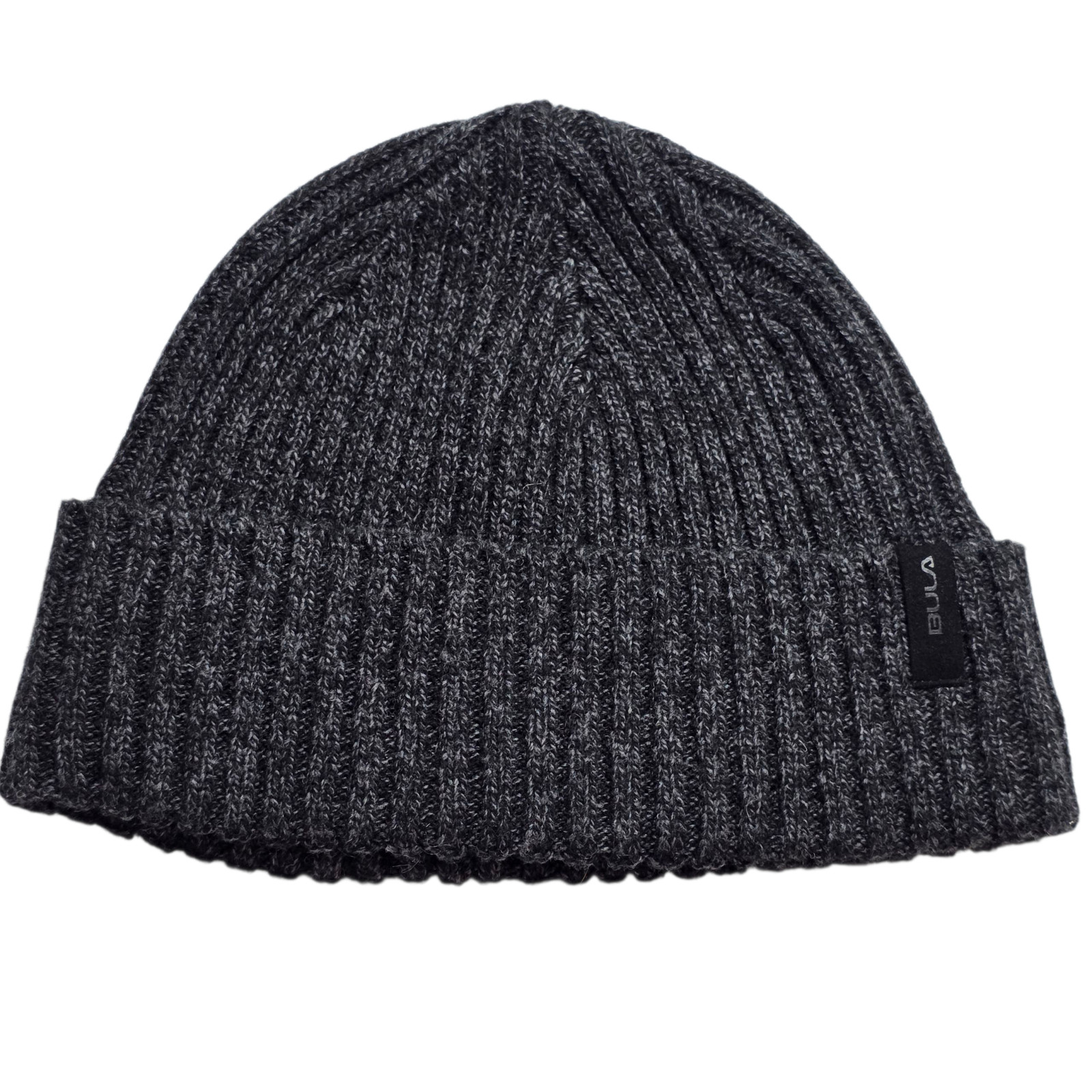 Bula Beanie Unisex Adult Dark Gray One Size Merino Wool Knitted Outdoor Winter