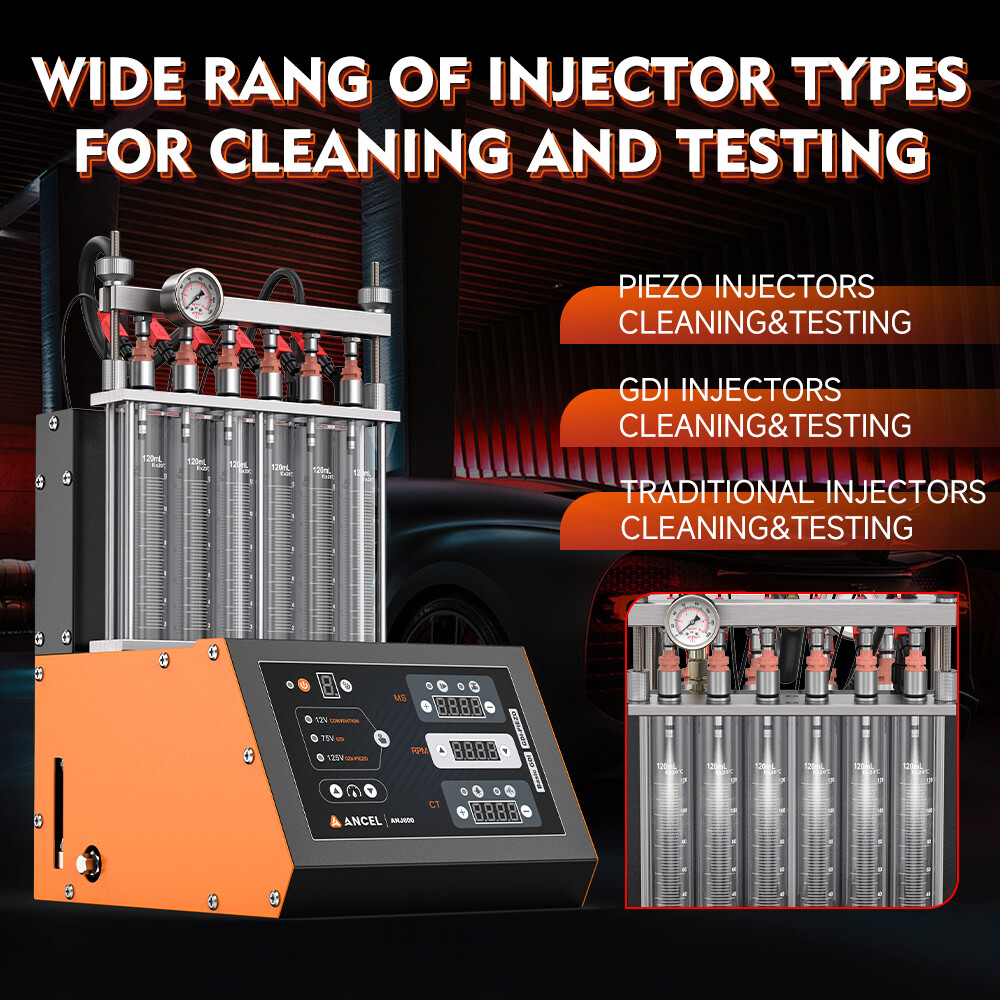 ANCEL ANJ600 GDI EFI FSI Fuel Injector Cleaner Tester Ultrasonic Reverse Flush
