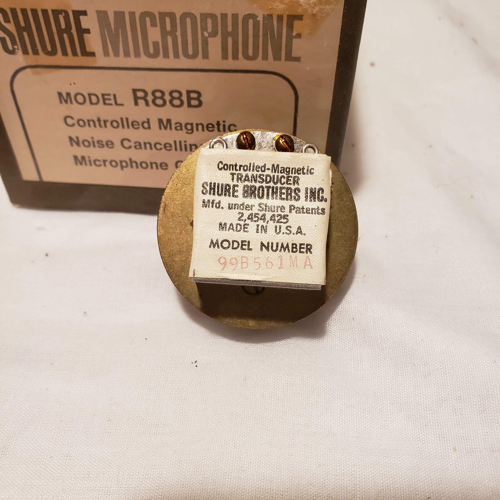 Shure R88b Controlled Magnetic Nos Capsule Microphone