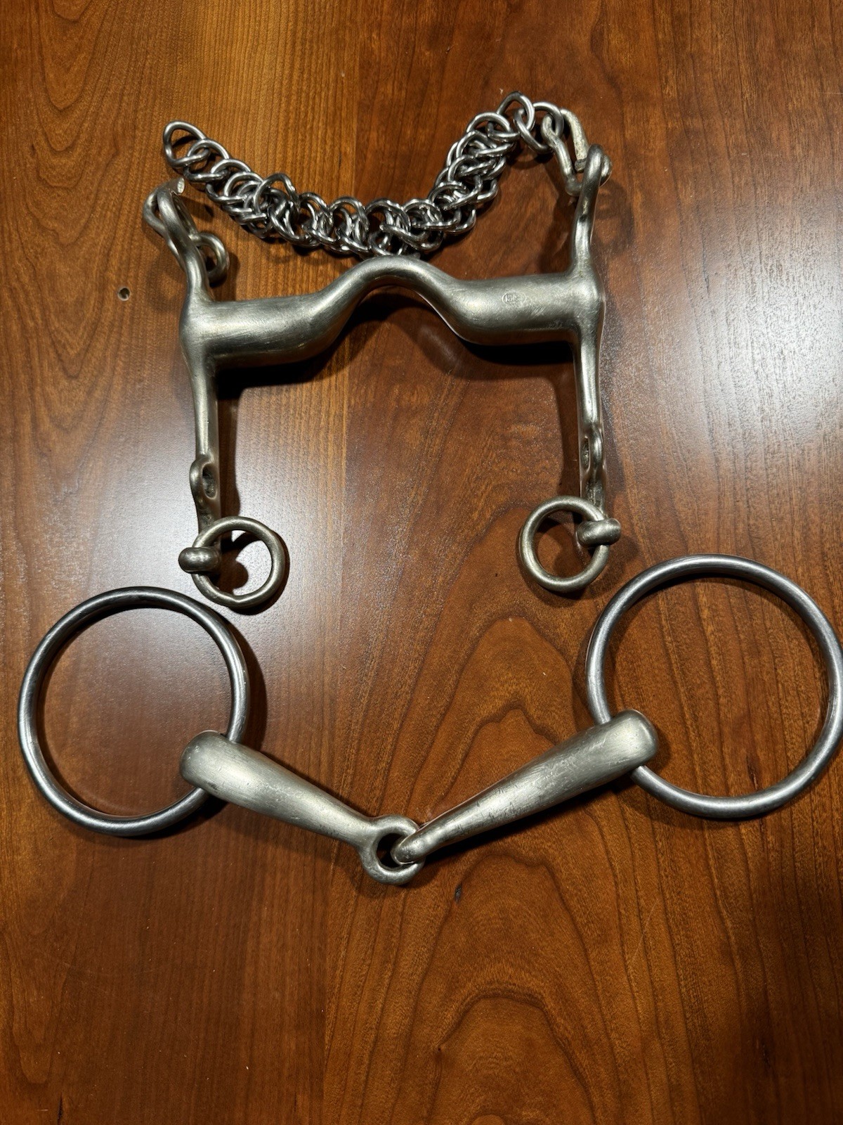 Dressage Weymouth Double Bridle Bit W/Loose Ring  Snaffle Herm Sprenger Medium