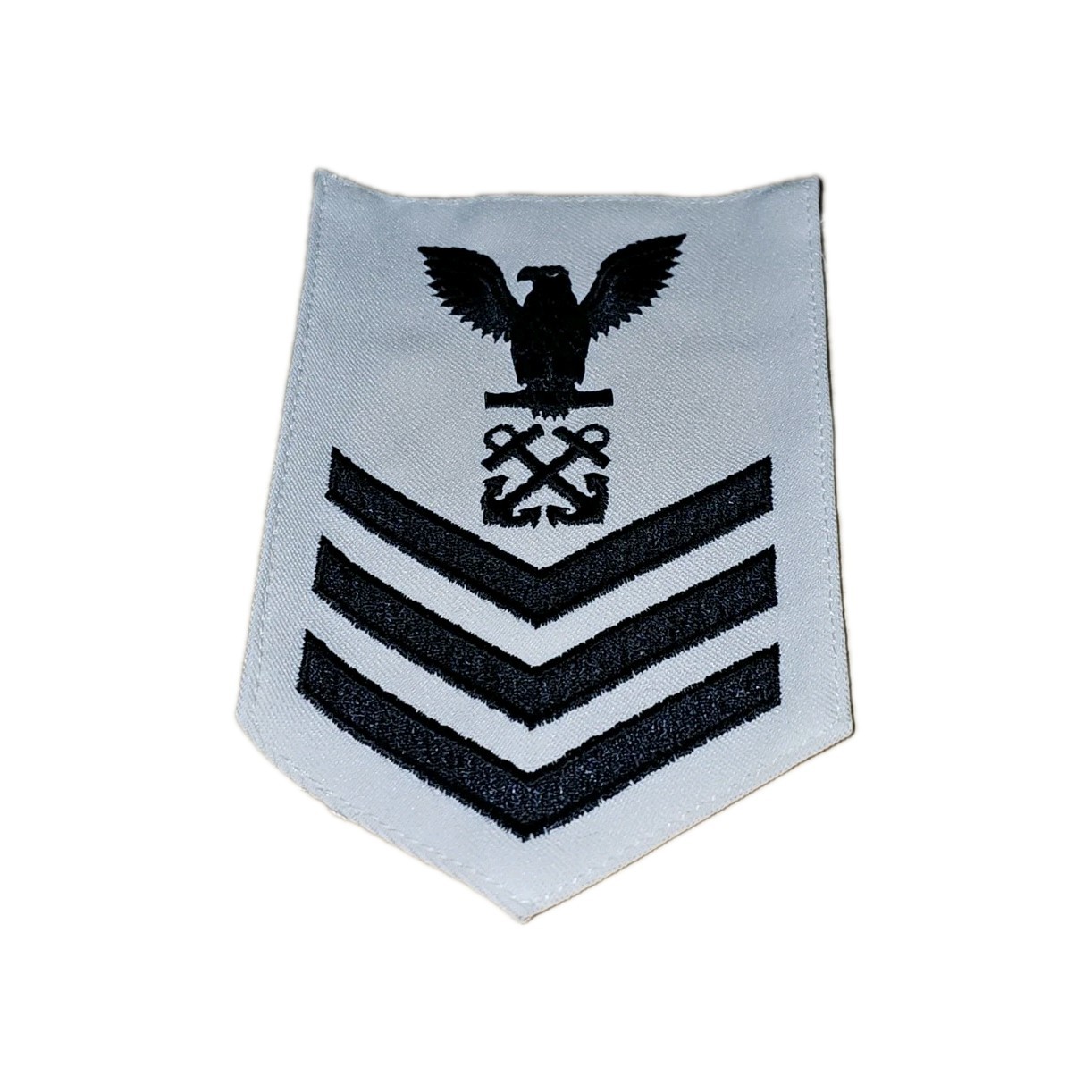 Boatswain's Mate Petty Officer 1st Class Patch White Blue