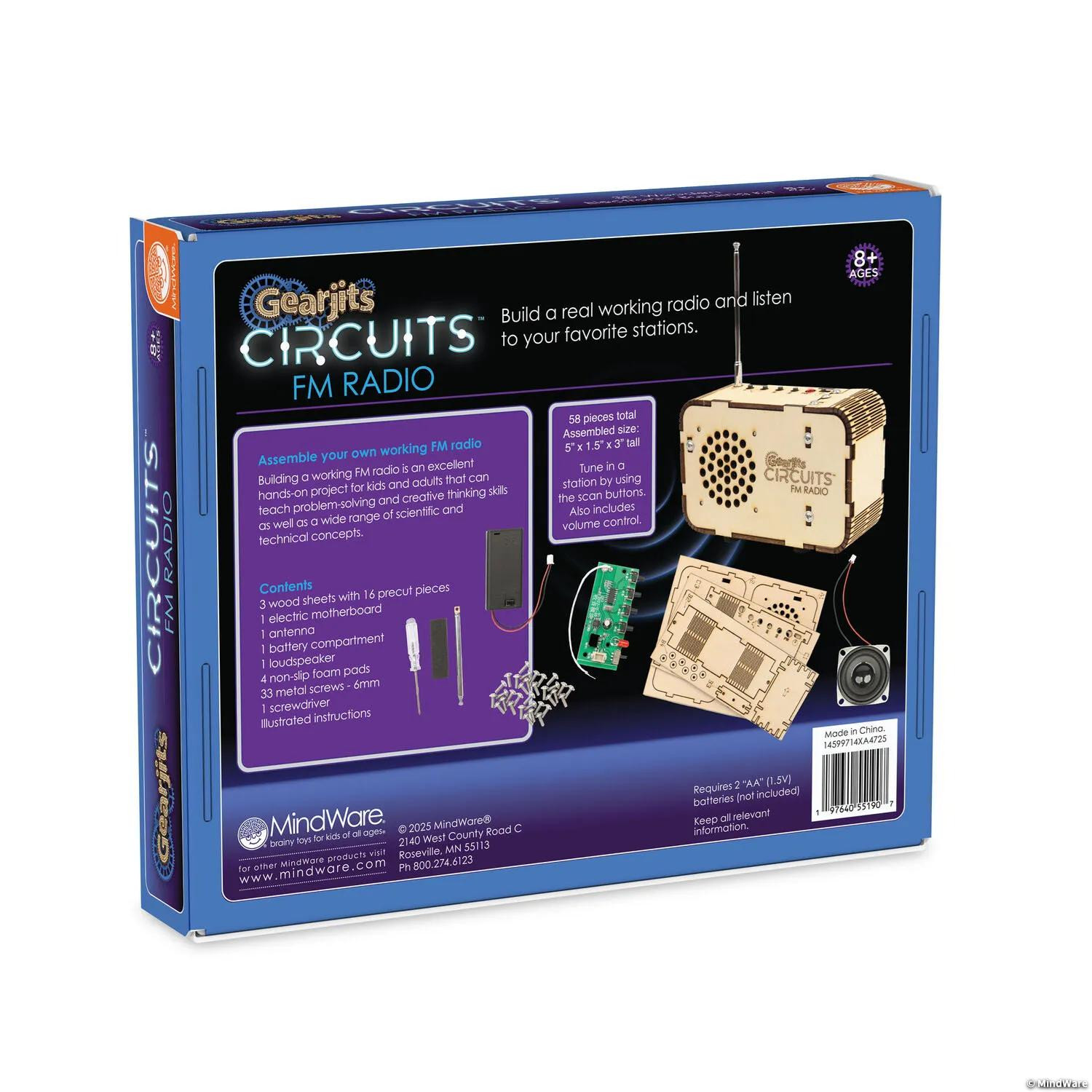 Gearjits Circuits Walkie Talkies STEM Electronics Building Kit