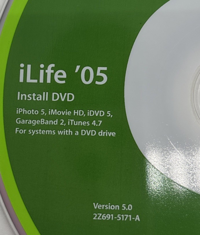 Apple iLife '05 Install DVD And Install CD