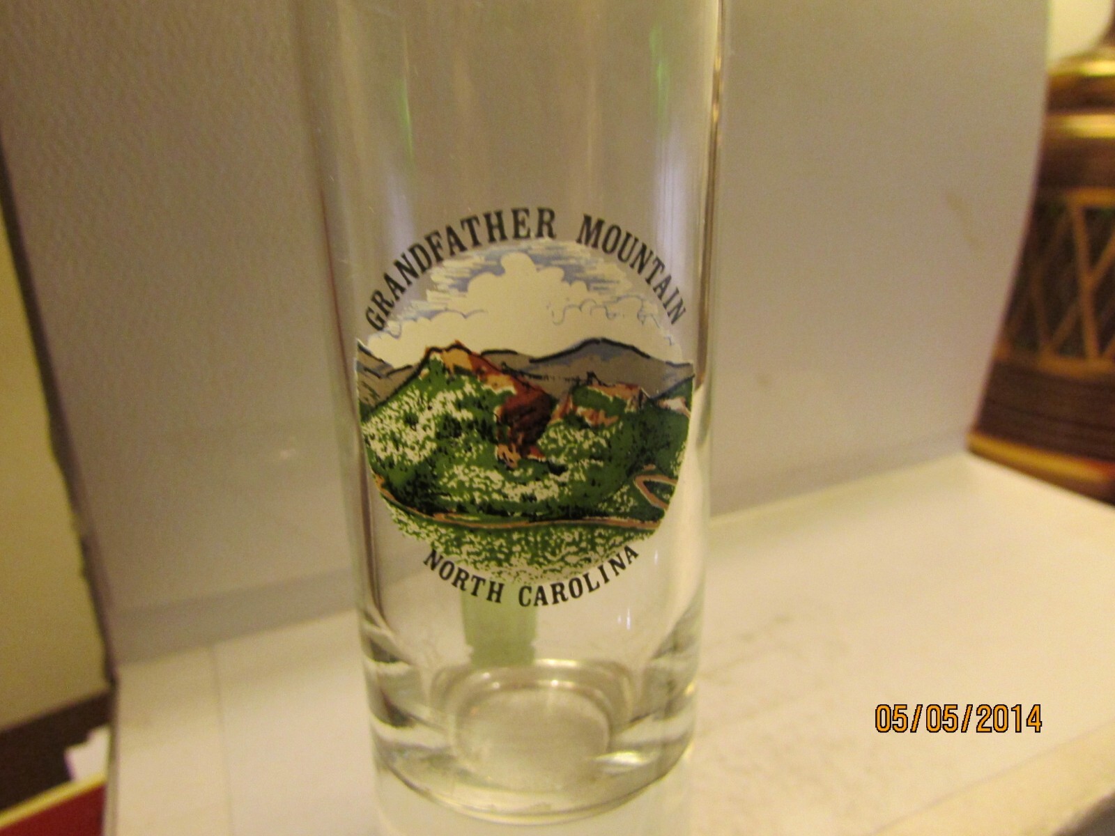 GRANDFATHER MTN., NC. -4" shooter shotglass- new