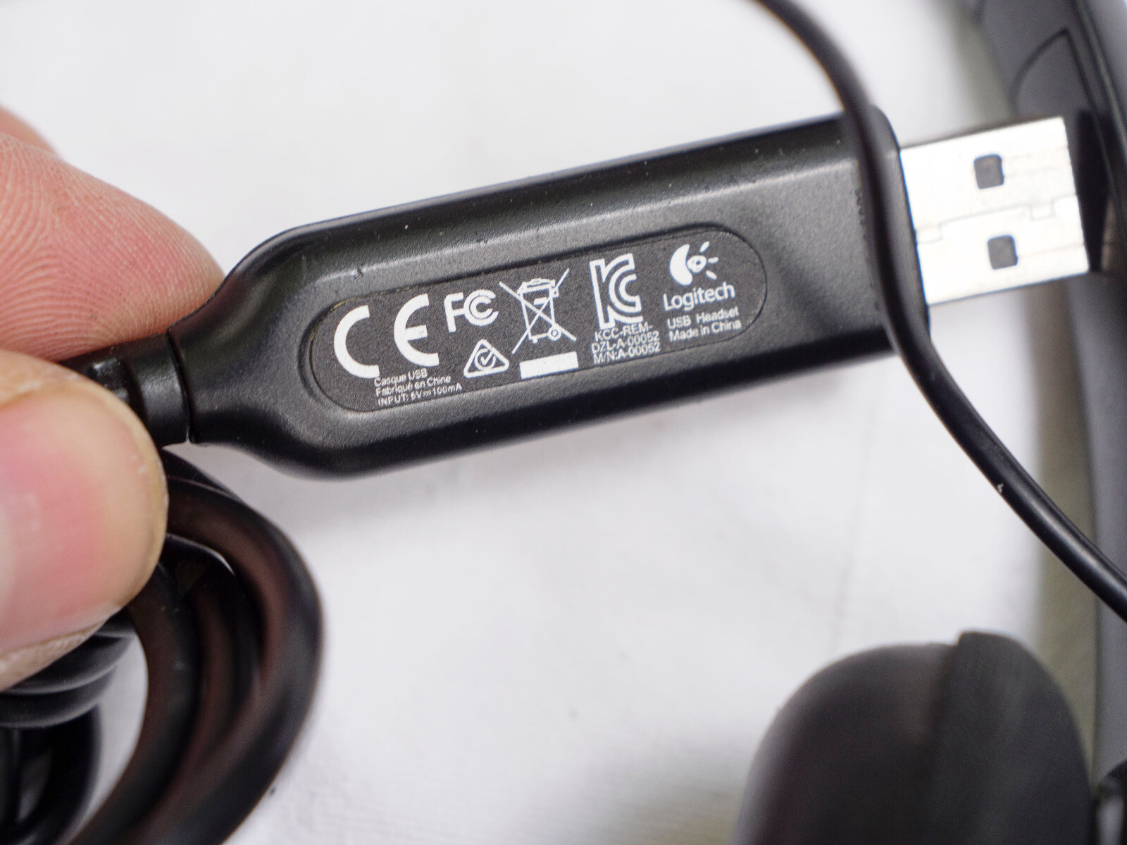 Logitech USB Wired Headset lot, USED bad shape