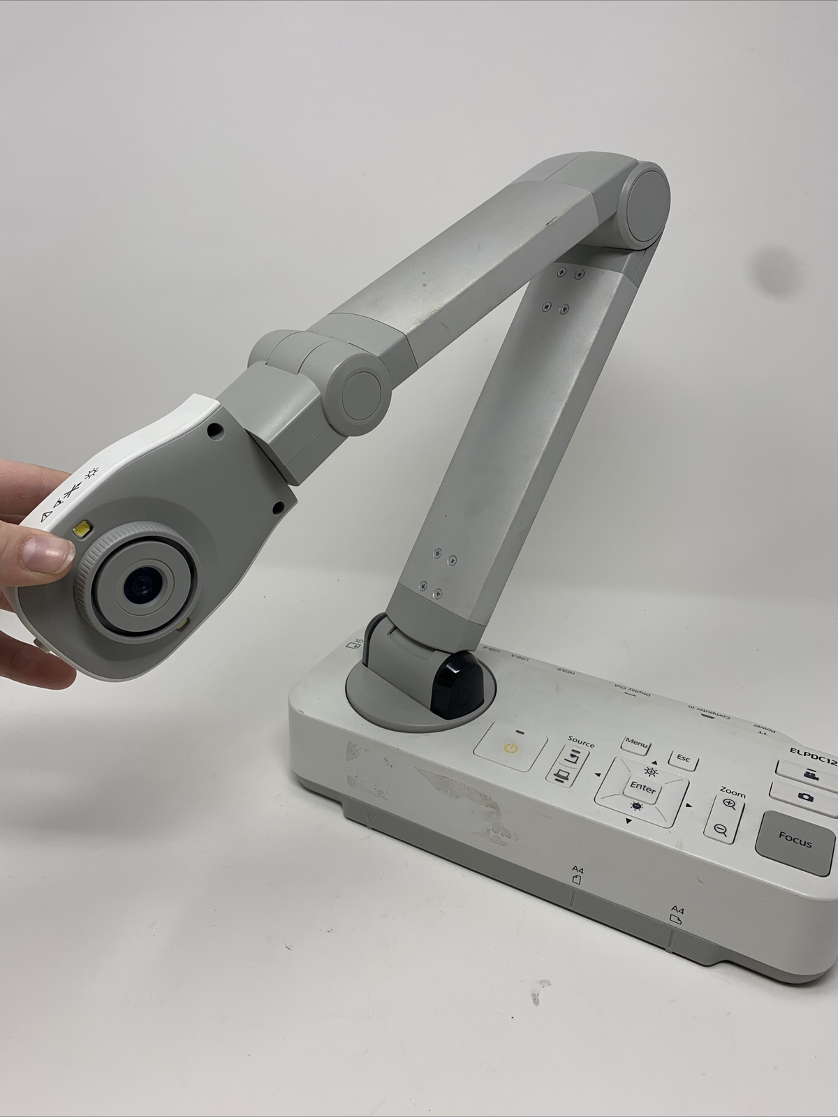 Epson document camera ELPDC-12 HDMI No power cord or remote sold not working