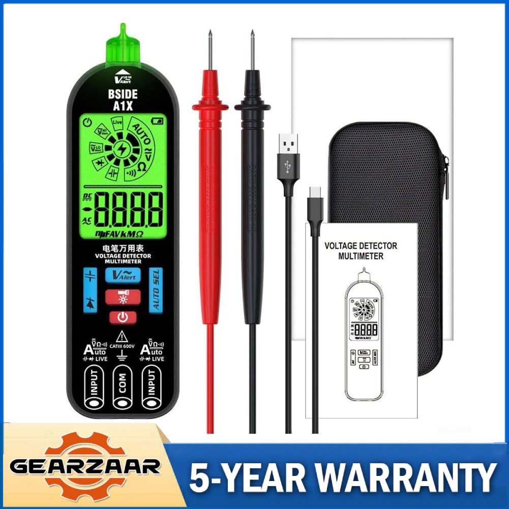 Smart Digital Multimeter Tester Rechargeable Electrical Voltmeter AC DC Voltage