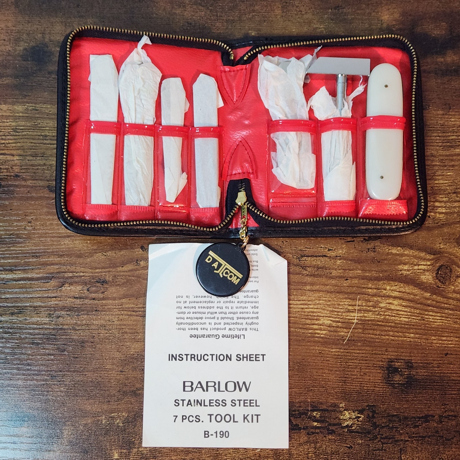 Barlow B‑190 7‑Piece Pocket Tool Kit Vintage Multi‑Tool Set – Compact Case - New