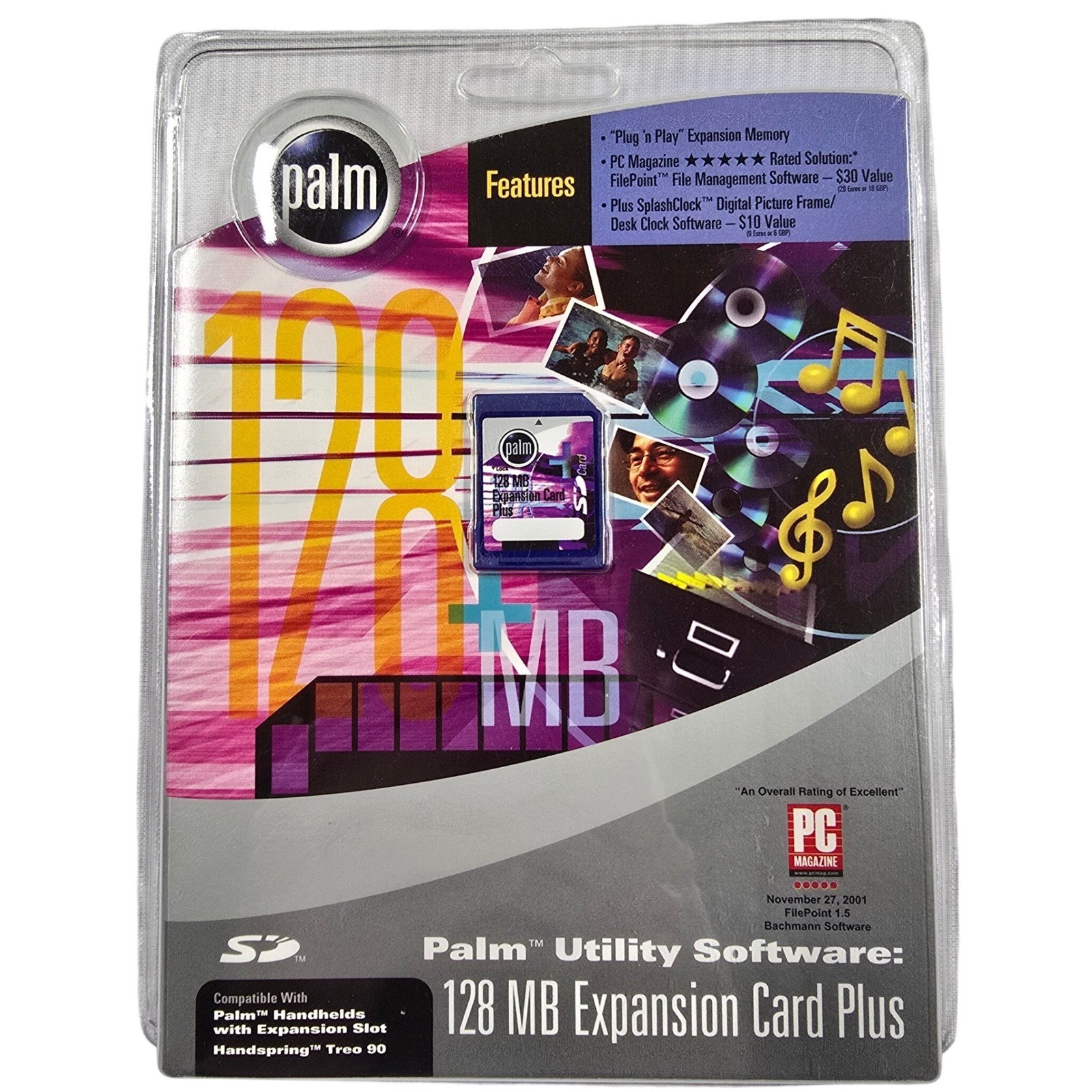 Palm 128 MB SD Genuine Memory Expansion Card m125, m130 m500 Tungsten (P10845U)