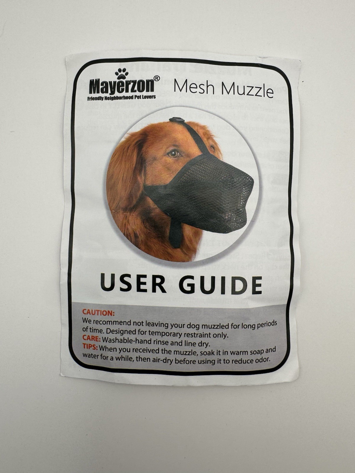 Mayerzon Mesh Muzzle Ultra-Light Breathable Mesh Dog Muzzle Black XS Non Breed