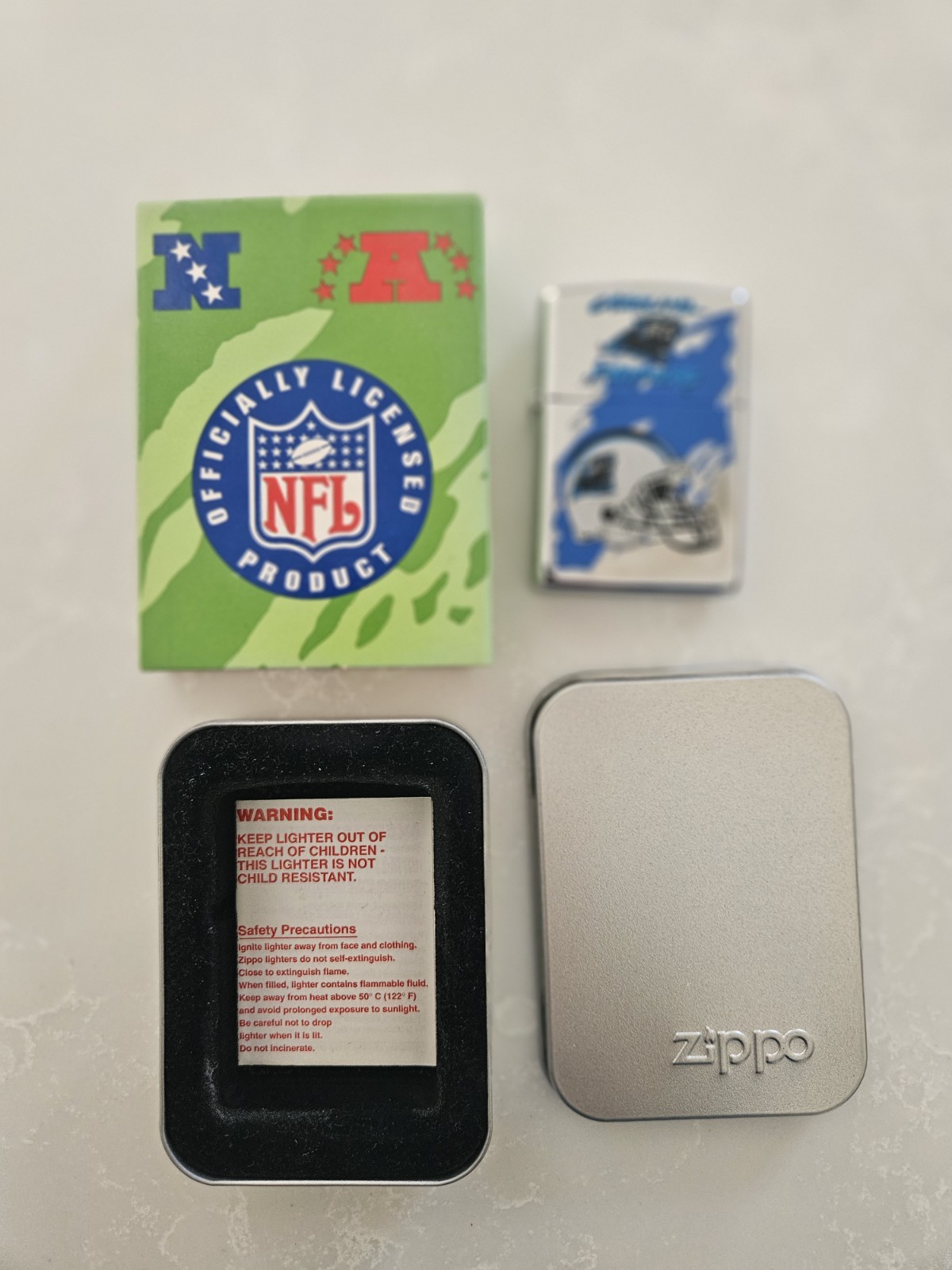 Carolina Panthers ZIPPO Lighter MINT IN BOX