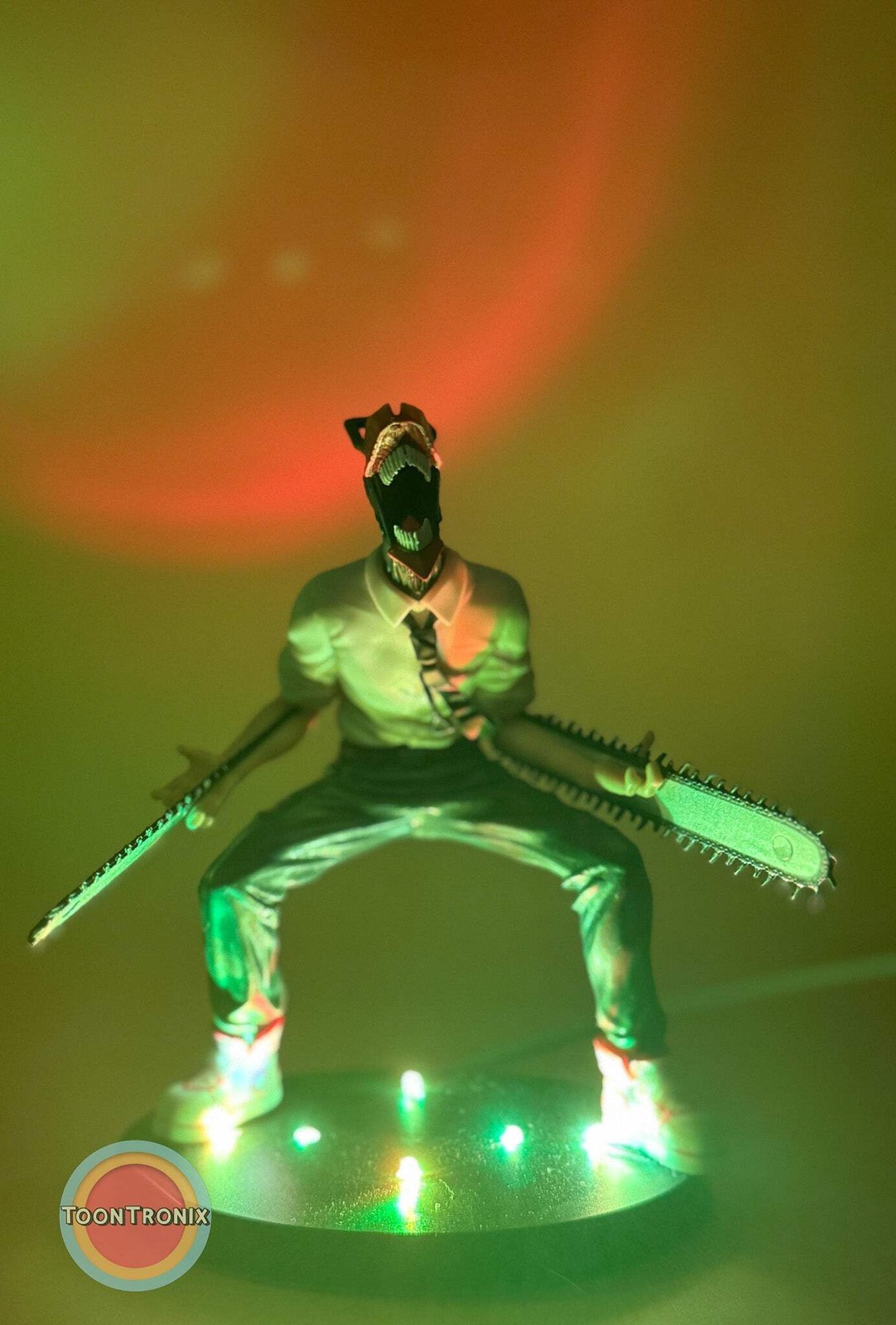 5" Chainsaw Man Lamp Light Statue Figure Collectible