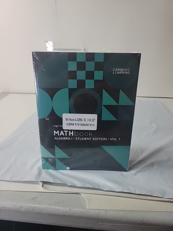 High School Math Solution MATHbook: Algebra 1 Student Edition Vol 1&2 4th Ed!