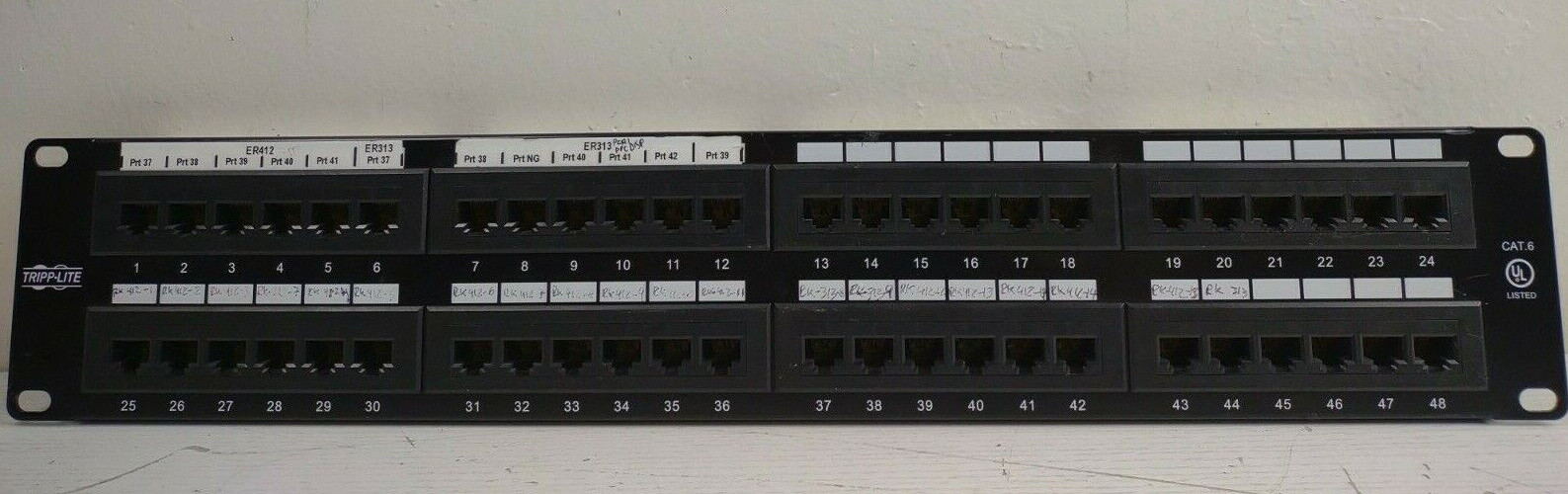 Tripp Lite 48 Port Data Rackmount CAT6 Patch Panel P48T-KAA: Optimized Network