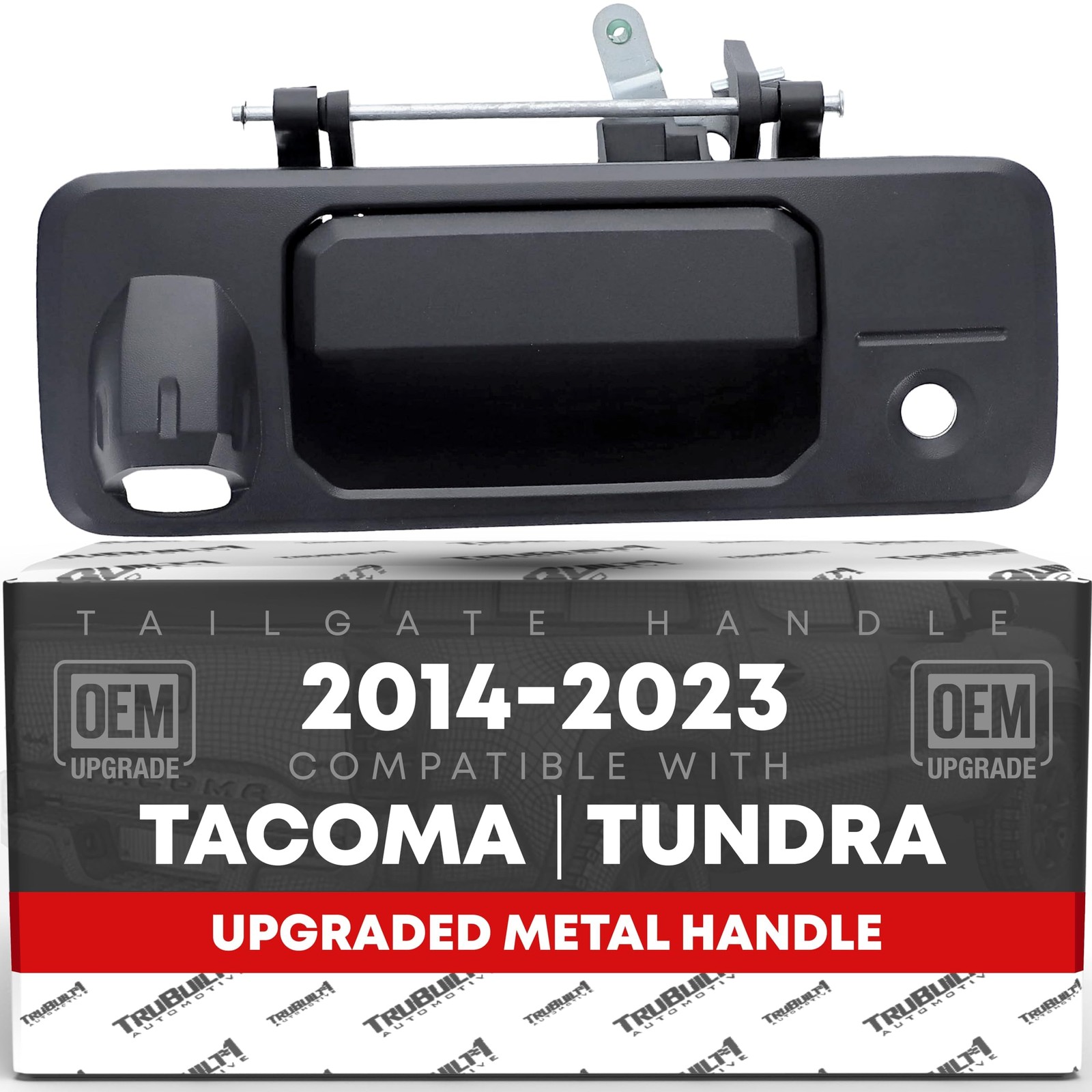 Tailgate Handle for Toyota Tacoma Toyota Tundra -W/ Camera Hole, LED Hole - T...