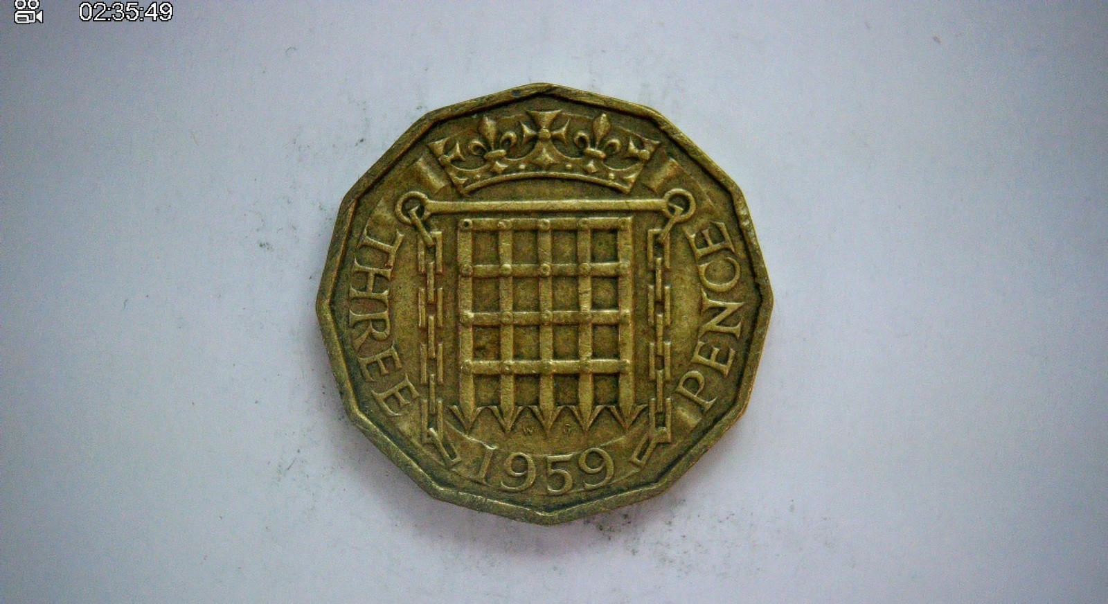 United Kingdom 1959 Threepence Elizabeth II Threepence (, 12-sided) Coin