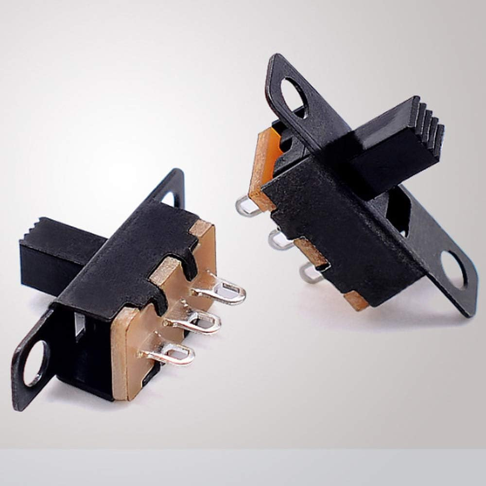 150Pcs Slide Switch 3 Pin 2 Position 0.5A 50V DC, Mini Panel Slide Switch SPDT O