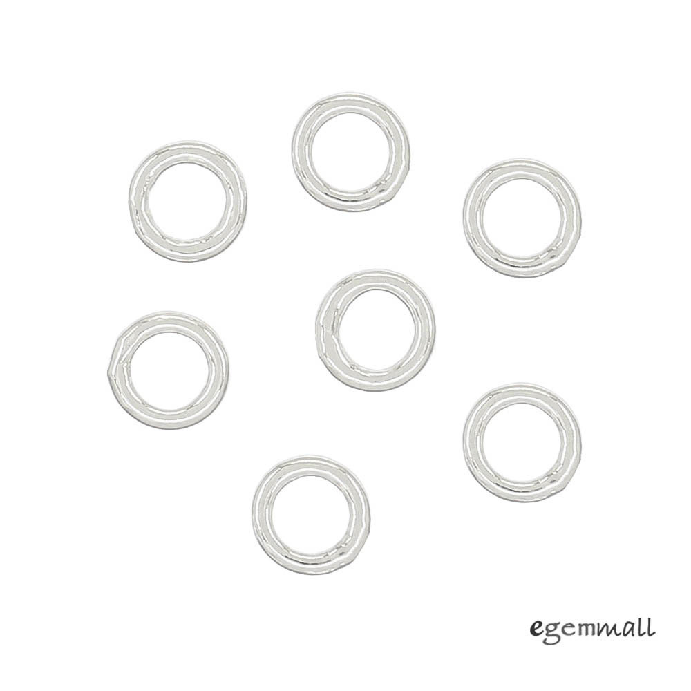 20 Sterling Silver Closed Jump Ring 4mm 20ga 0.8mm #99401