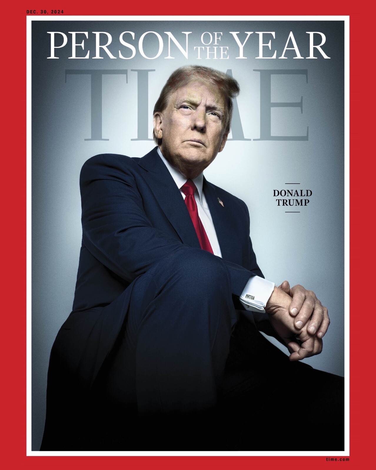 8x10 Photo PRESIDENT DONALD TRUMP United States MAGA USA 45 Time Magazine Cover