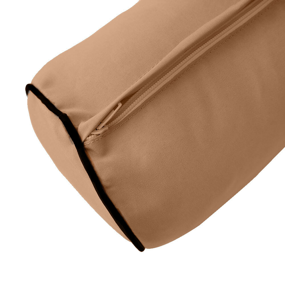 *COVER ONLY*-Style 5 Daybed Mattress Bolster Pillow Contrast PipeTrim Crib-AD104