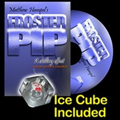 Frosted Pip Matthew Hampel Card in Ice Cube DVD Plus Gimmick Magic Trick