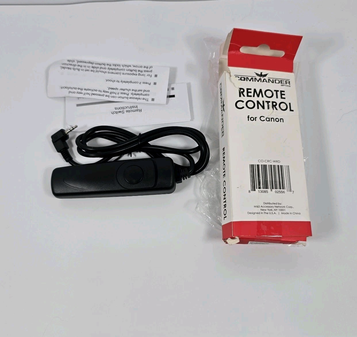 COMMANDER RS-60E3 2.5 Jack Remote Control For Canon Camera NEW