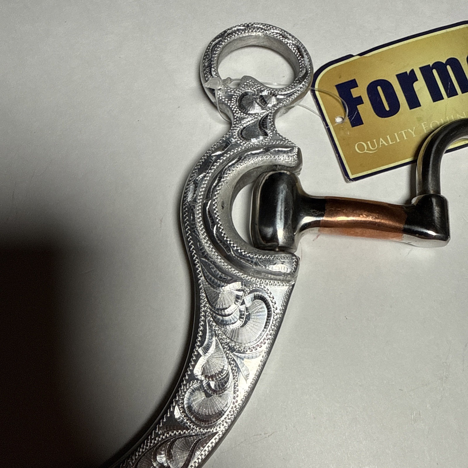 Formay Equine 5” MO Correction Bit - Copper Roller, 8-1/2” Cheeks New W/ Tag
