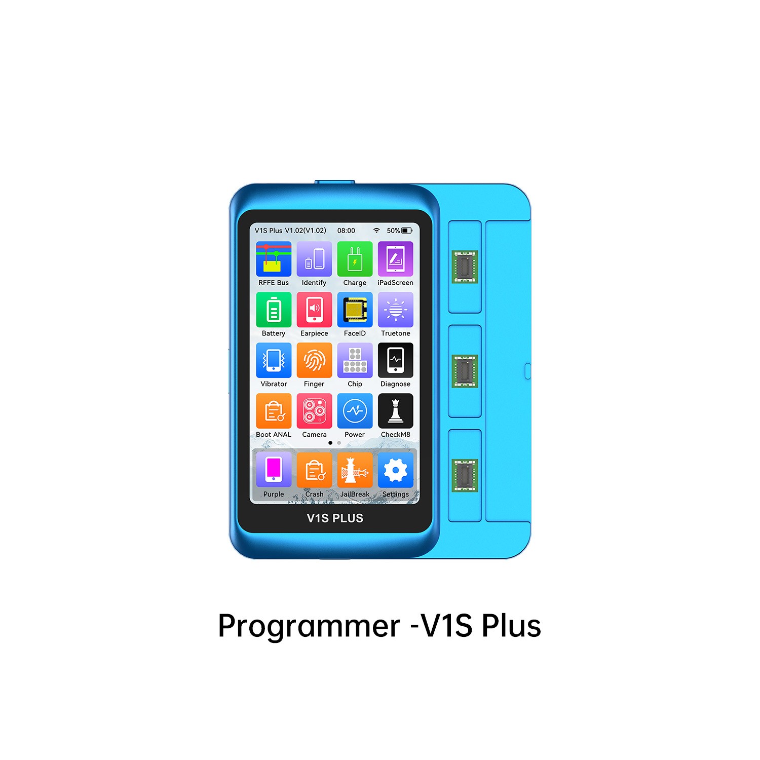 JCID-V1S Plus Smart Programmer with Battery R&W Adaptor for iPhone 8-15 Pro Max