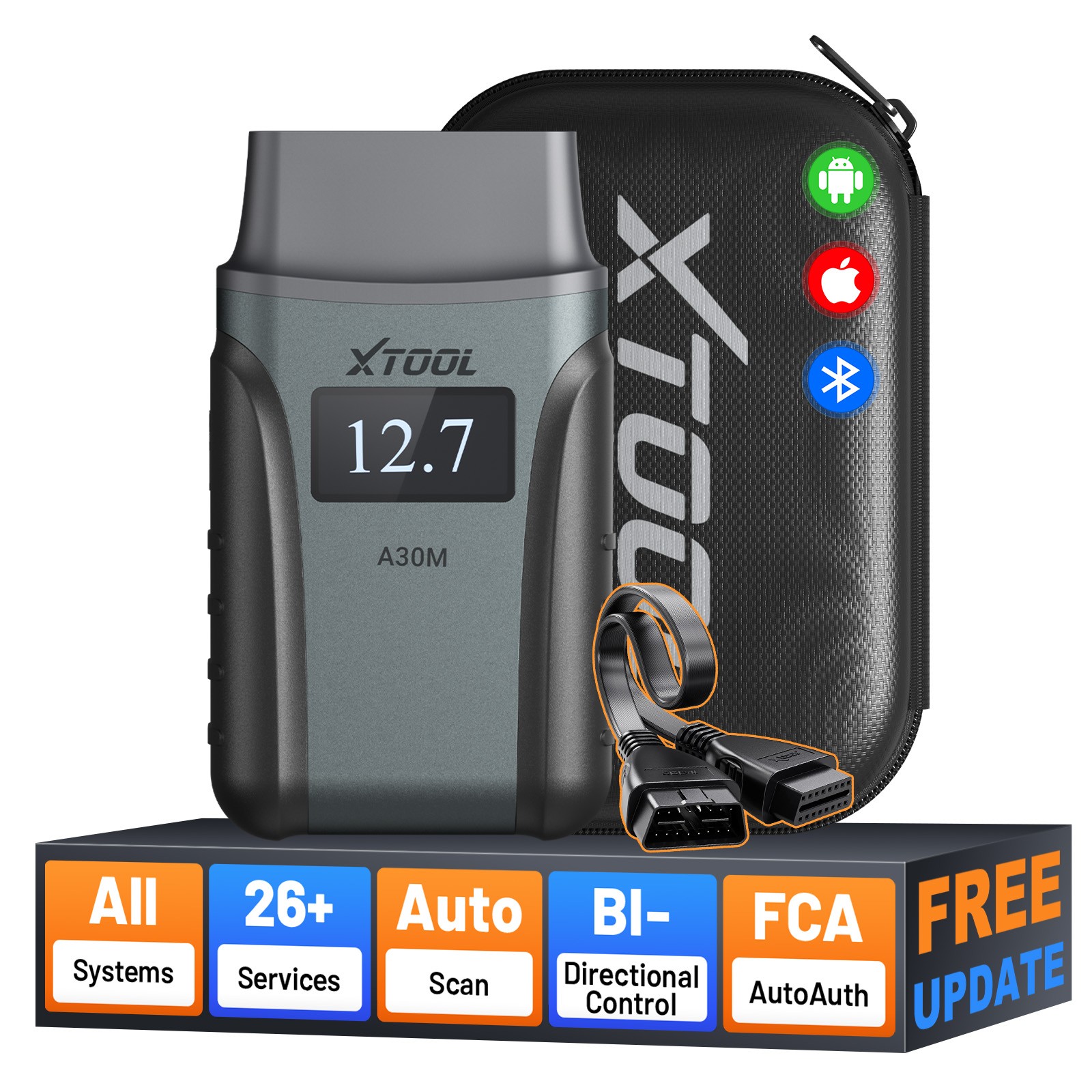 ✅2026 XTOOL A30M V2.0 KIT OBD2 Scanner Wireless Bidirectional Scan Tool FCA