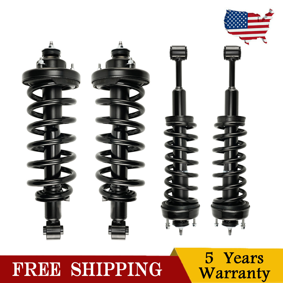 For 2006-2010 Ford Explorer Mercury Mountaineer Front Rear Complete Struts Shock