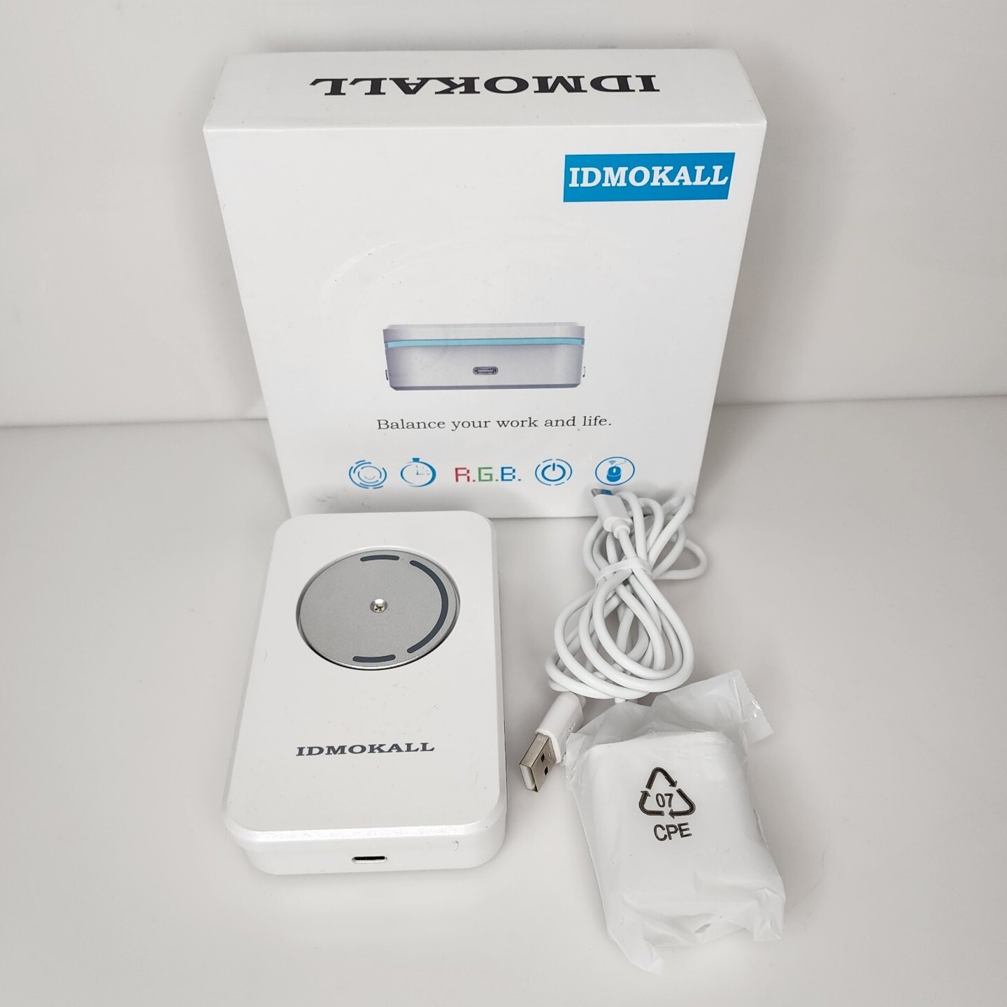 IDMOKALL 2022 RGB Mouse Jiggler Undetectable Mouse Mover Device RGB Jiggler
