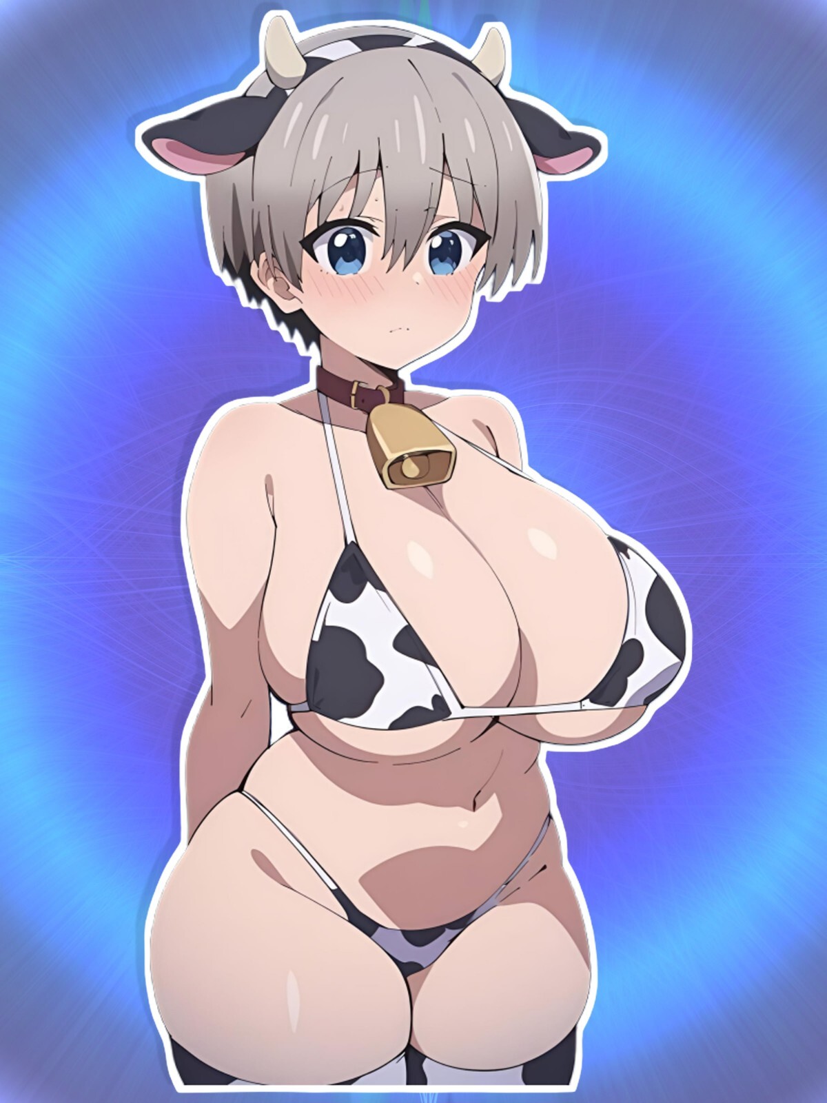 Anime Waifu Uzaki-chan Wants to Hang Out! Hana Uzaki Vinyl Sticker 6"