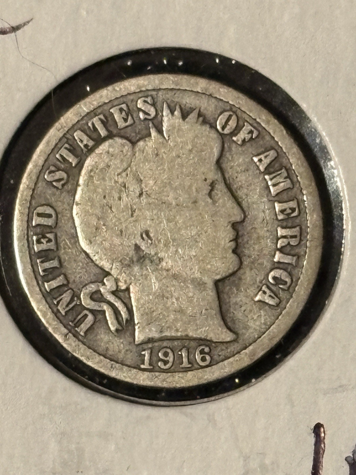 1916 Barber Dime       Item-1A