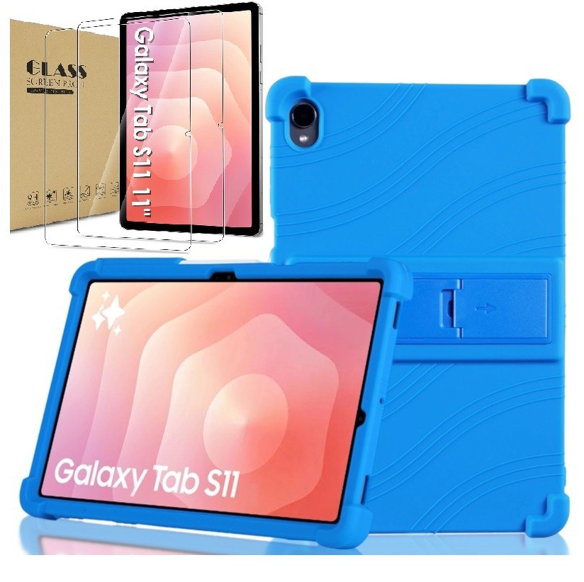 Case for Samsung Galaxy Tab S11 11 Inch 2025 Multi-Angle Stand Soft Rubber Cover