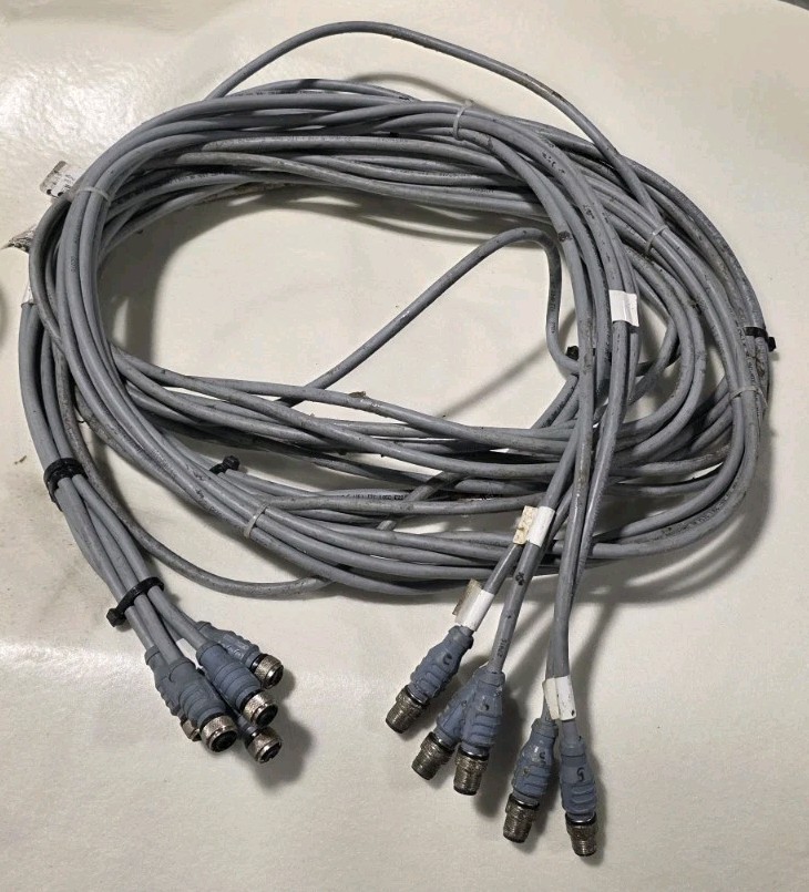 VALCO MELTON CORD SET MCP VERTICAL GLUE MACHINE CONTROLLER CABLE LOT