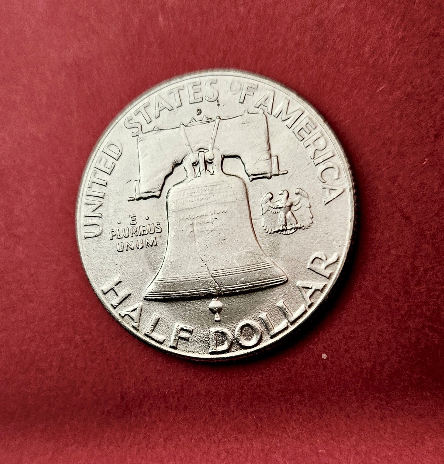 1948 D Franklin Silver Half Dollar Choice Uncirculated FBL!  90% Silver.