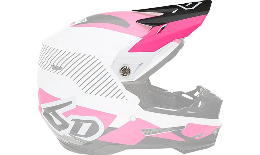 6D Visor for ATR-2 Helmet - Fusion Pink Motorcycle ATV/UTV Street Bike Dirt Bike