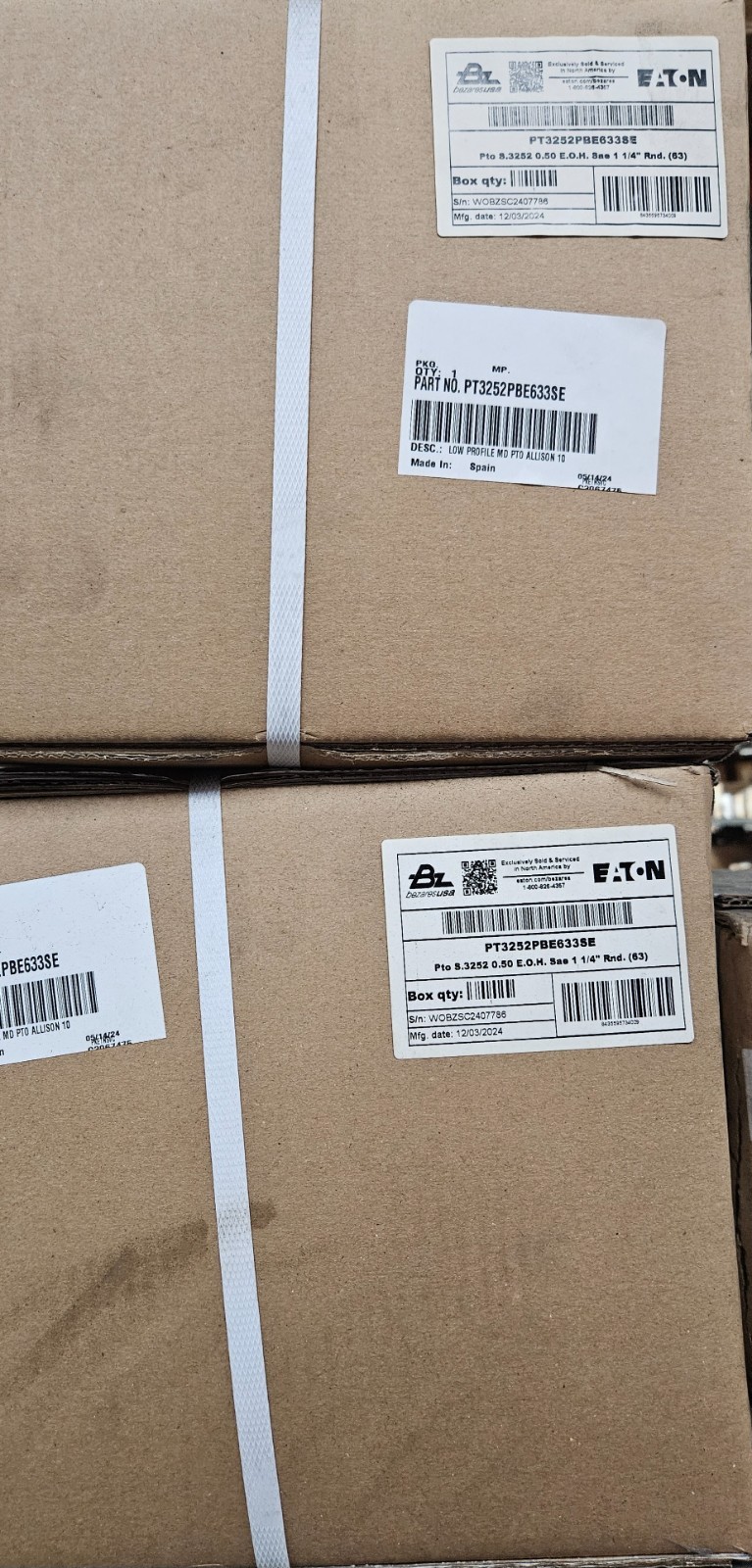 EATON PT3252PBE633SE - LOW PROFILE MD PTO ALLISON 10 (EAT)