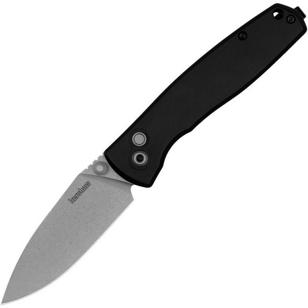 Kershaw Kindred Button Lock D2 Steel Black Aluminum Handle Pocket Knife - 2053