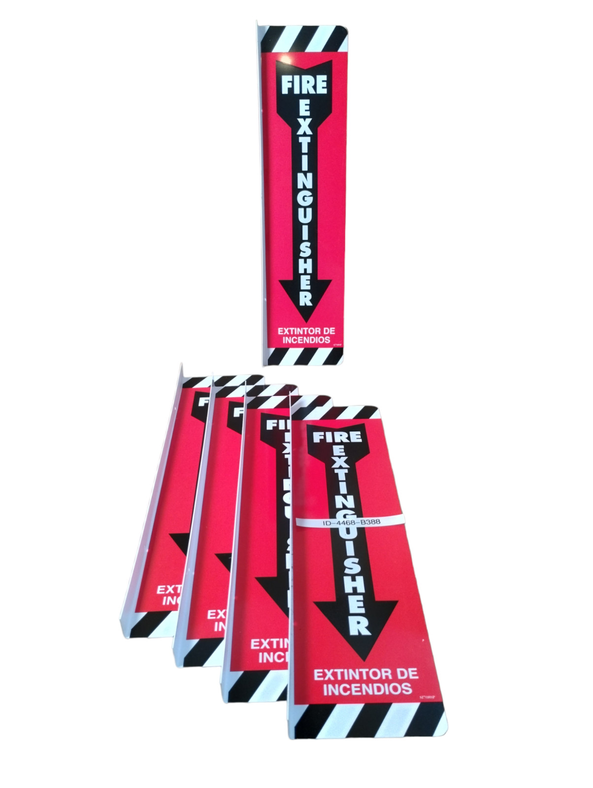 Fire Extinguisher Location Signs ( Lot of 5 ) 16" x 4"