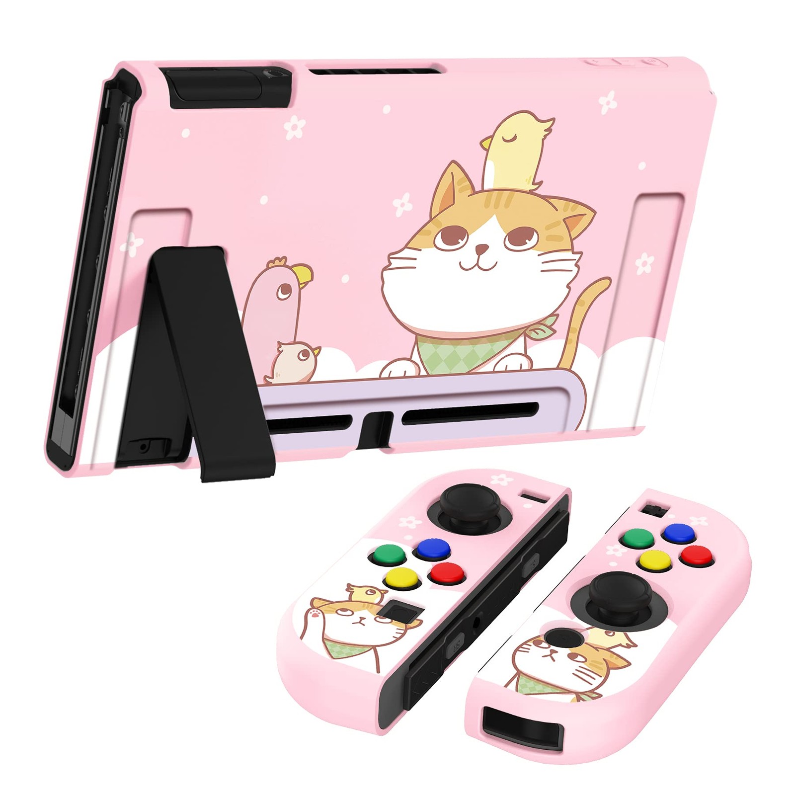 Playvital Kitten & Chicken Protective Case for Nintendo Switch