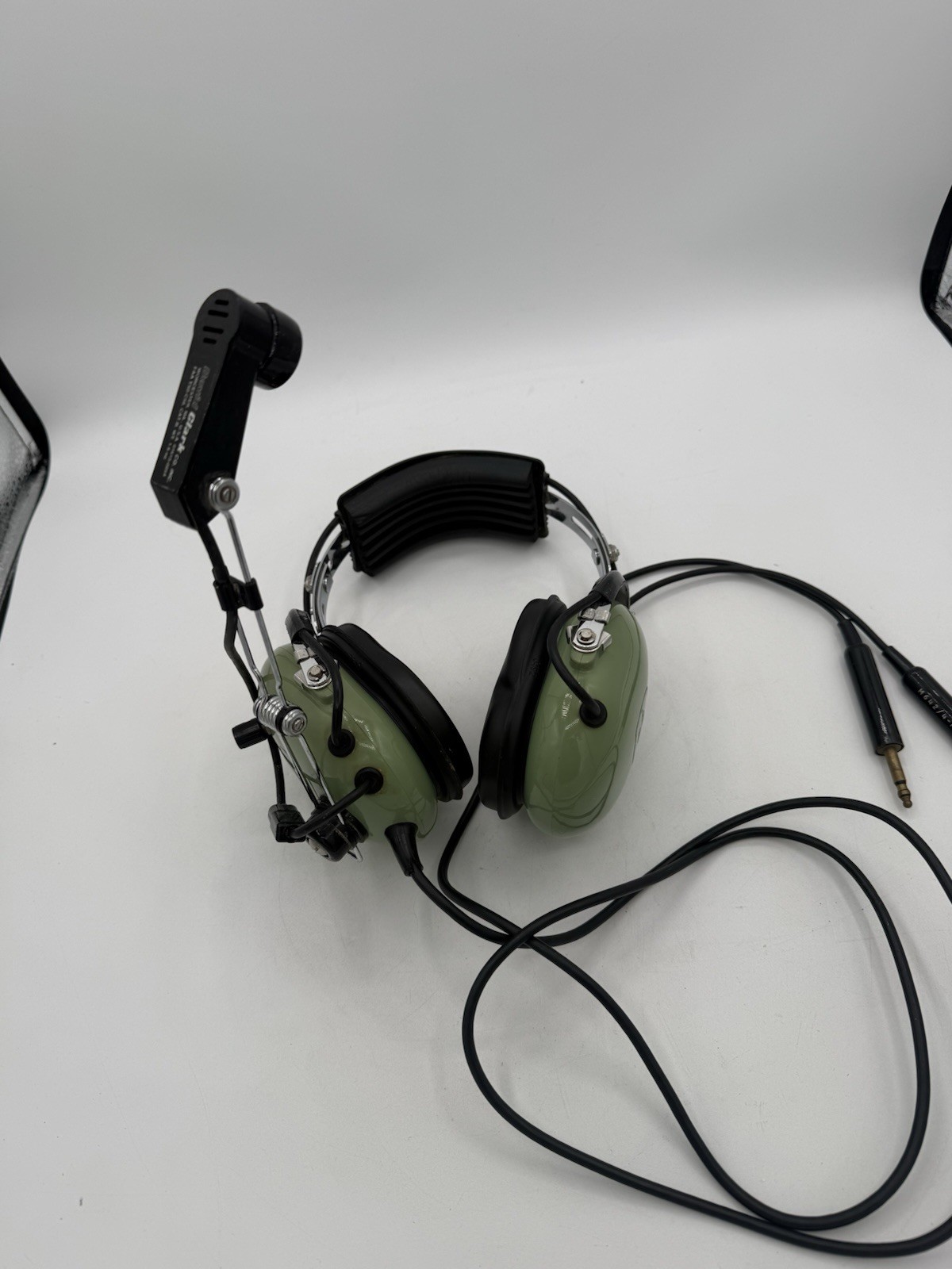 David Clark Model H10-30 Aviation Headset w/ Mic & Telex Pt-300, Untested