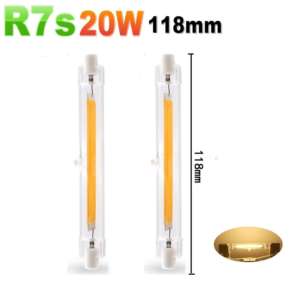 118mm 20W R7S LED Bulb Double Ended Flood Light 360°Beam Angle Landscape Lights